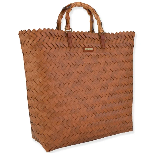 Regina | Poly Straw Shoulder Tote | CE6583