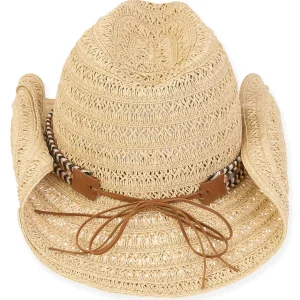 Riiska | Women's Paper Straw Western Hat | HH2823