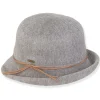 Rory | Women's Poly Fabric Faux Suede Cloche | AD1610