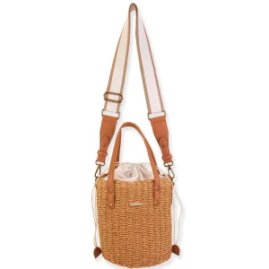 Rosemary | Natural Straw Woven Crossbody | CE6550