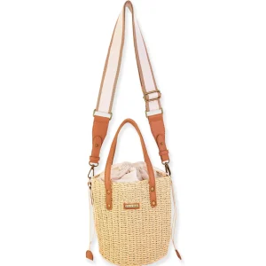 Rosemary | Natural Straw Woven Crossbody | CE6550
