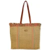 Rust, Paper/Poly Shoulder Tote | CE6679 B