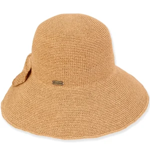Sarah | Women's Paper Straw Backless Hat | HH3141