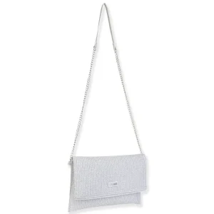 Silver, Poly Straw Crossbody | CE6722 A
