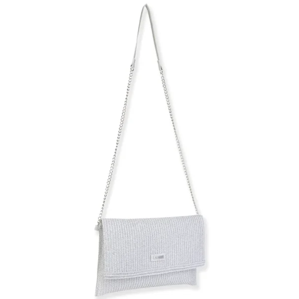 Silver, Poly Straw Crossbody | CE6722 A