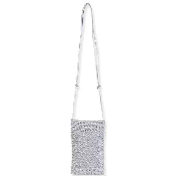 Silver, Polyester Crossbody | CE6721 A