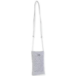 Silver, Polyester Crossbody | CE6721 A