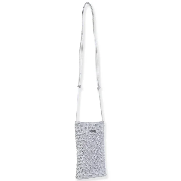 Silver, Polyester Crossbody | CE6721 A