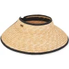 Sophie | Women's Natural Wheat Straw Visor Hat | HH3064