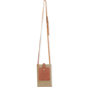 Stonewashed Crossbody Genuine Leather Trim | SNS6326
