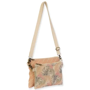 Subdued Tropical Leaves, Crossbody | SNS6762