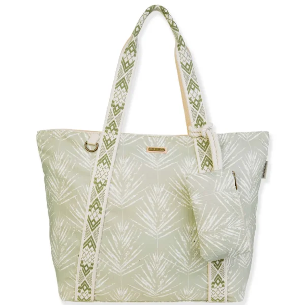 Subtle Summer Palm, Shoulder Tote | SNS6780