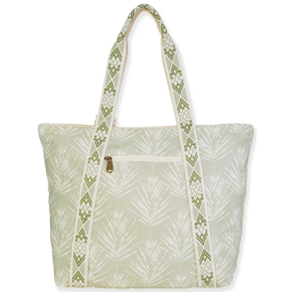 Subtle Summer Palm, Shoulder Tote | SNS6780