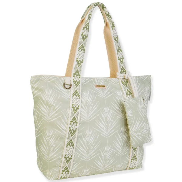 Subtle Summer Palm, Shoulder Tote | SNS6780