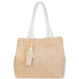 Tan, 70% Cotton/30% Poly Shoulder Tote | CE6729 A