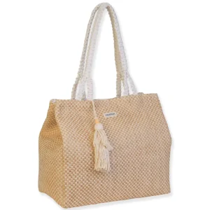 Tan, 70% Cotton/30% Poly Shoulder Tote | CE6729 A