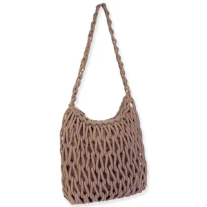 Tan, Cotton Handbag | CE6649 B