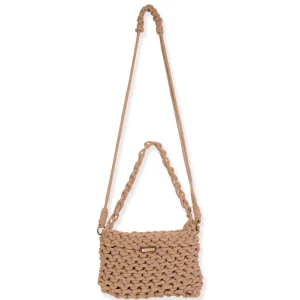 Tan, Cotton Rope Crossbody | CE6715 B