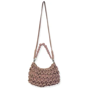 Tan, Cotton Shoulder Tote | CE6648 B