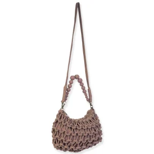 Tan, Cotton Shoulder Tote | CE6648 B