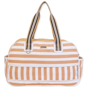 Tan, Duffle Bag Two Way Stripes | SNS6850 C