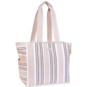Tan, Linen Shoulder Tote | CE6602 A