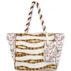 Tan, Oversized Tote Sea Life | SNS6740 B