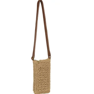 Tan, Paper Crochet Crossbody | CE6718 B