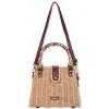 Tan, Paper Straw Crossbody | CE6646 B