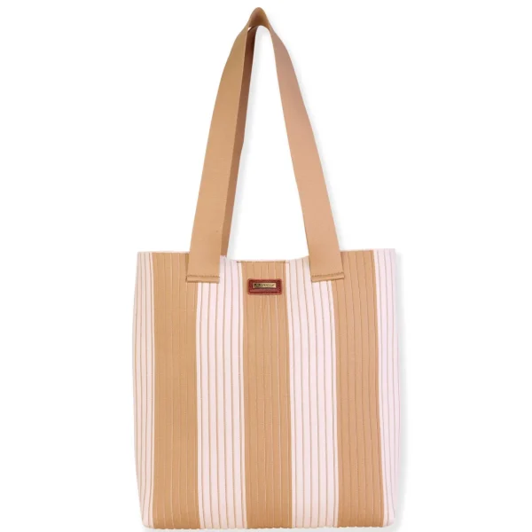 Tan, Polyester Shoulder Tote | CE6664 A