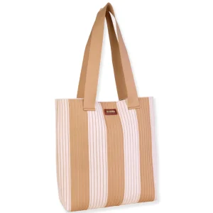 Tan, Polyester Shoulder Tote | CE6664 A
