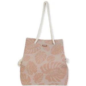 Tan, PP Straw Gap Tote | CE6737 A
