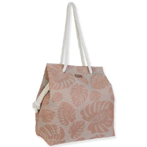 Tan, PP Straw Gap Tote | CE6737 A