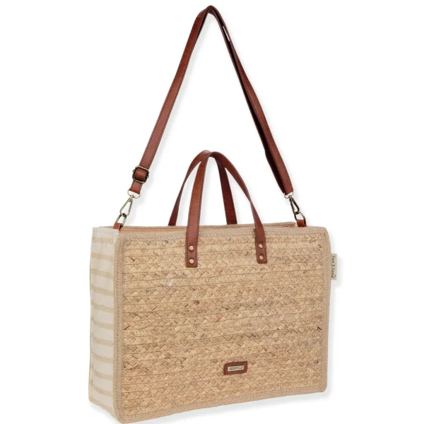 Tan, Seagrass/Cotton Rope Crossbody | CE6678