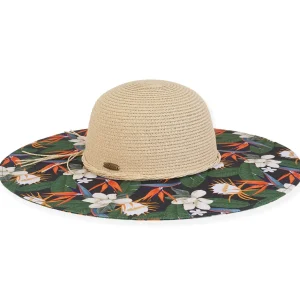 Travemunde | Women's Paper Straw Floppy Hat | HCJ362