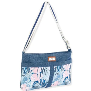 Tropical Leaves | Beach Casuals E/W Crossbody | SNS6131