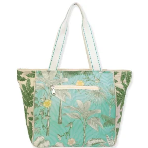 Turquoise Flamingo, Shoulder Tote | JB150