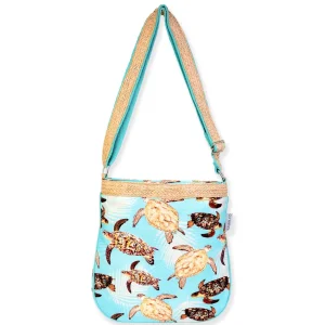 Turtle With Palm Leaves, Medium Crossbody | GH5441