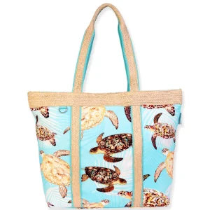 Turtle With Palm Leaves, Shoulder Tote | GH5440