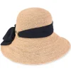 Valentina | Women's Natural Raffia Backless Bucket Hat | HH3166