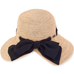 Valentina | Women's Natural Raffia Backless Bucket Hat | HH3166