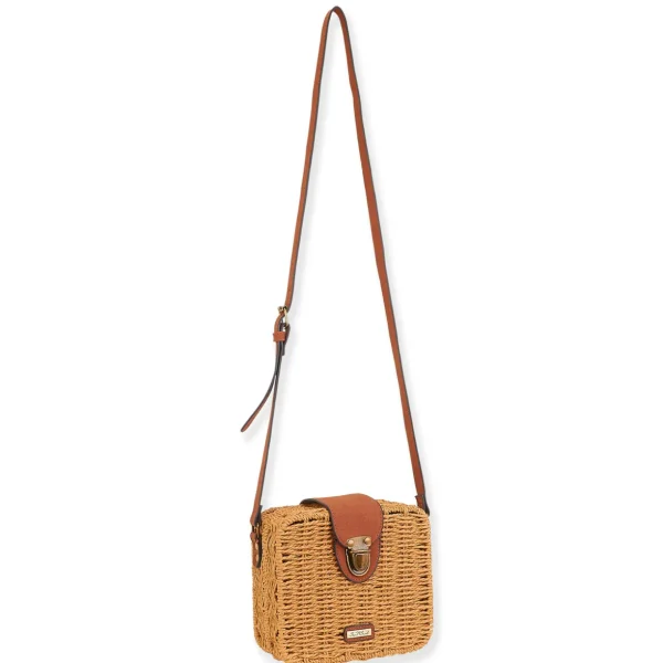 Vic | Natural Straw Crossbody | CE6494
