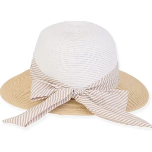 Villa | Women's Paper Straw Tapered Brim Hat | HH2838