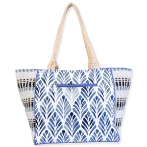Watercolor Indigo, Shoulder Tote | SNS6770