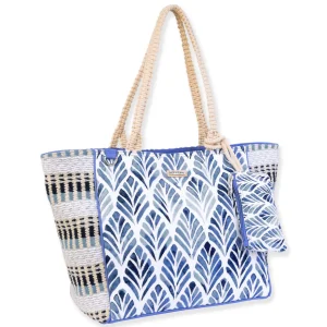 Watercolor Indigo, Shoulder Tote | SNS6770
