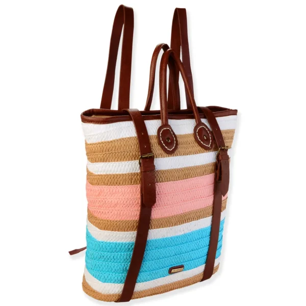 White, Paper Straw Backpack | CE6642 A