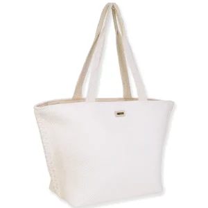 White, Poly Shoulder Tote | CE6667 A
