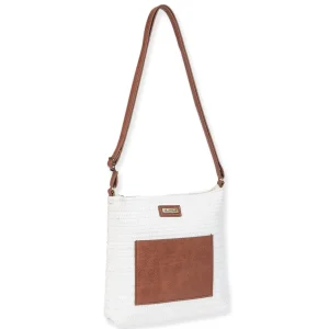 White, Poly Straw Crossbody | CE6633 B