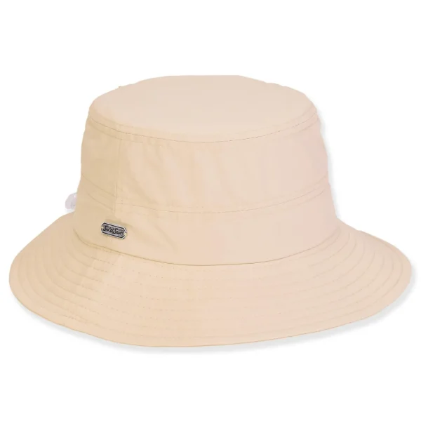 Women's Beige, Nylon Bucket, Brim 2.5" | Sun N Sand | HH3344 B