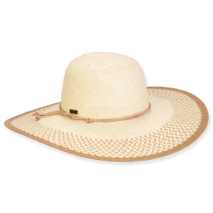 Women's Beige, Paper Straw Floppy, Brim 5" | Sun N Sand | HH3372 A